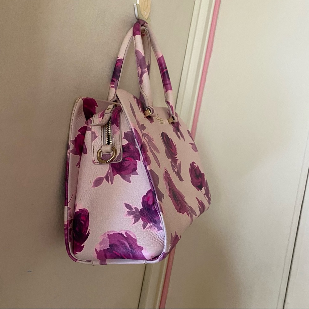 Kate Spade Leather Emerson Place Olivera Pink/Purple Rose Crossbody Bag - Picture 2 of 10